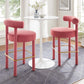 Toulouse Performance Velvet Bar Stool - Set of 2 By Modway - EEI-6710 | Bar Stools | Modishstore - 1