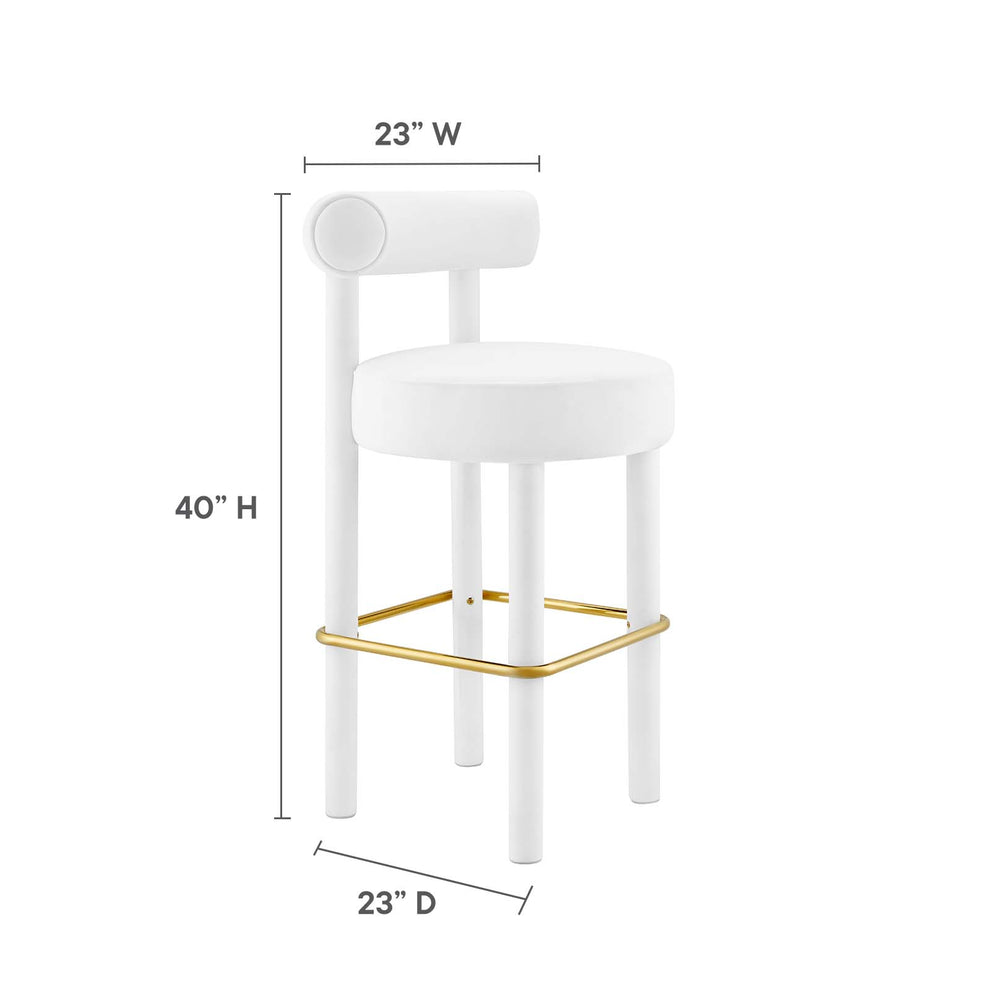 Toulouse Performance Velvet Bar Stool - Set of 2 By Modway - EEI-6710 | Bar Stools | Modishstore - 40