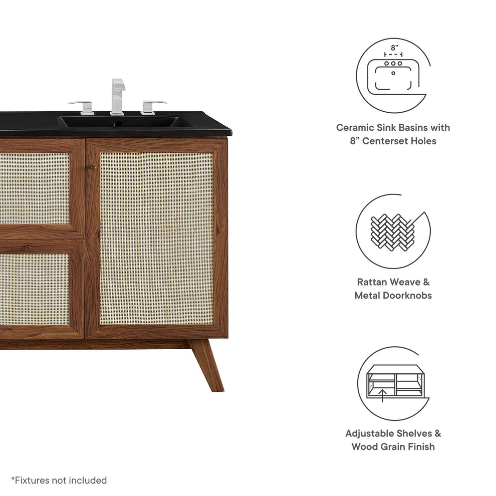 Soma 48” Double Sink Bathroom Vanity By Modway - EEI-6722 | Bathroom Accessories | Modishstore - 29