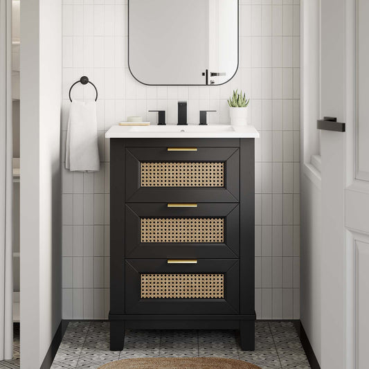 Dixie 24” Solid Wood Bathroom Vanity By Modway - EEI-6723 | Bathroom Accessories | Modway