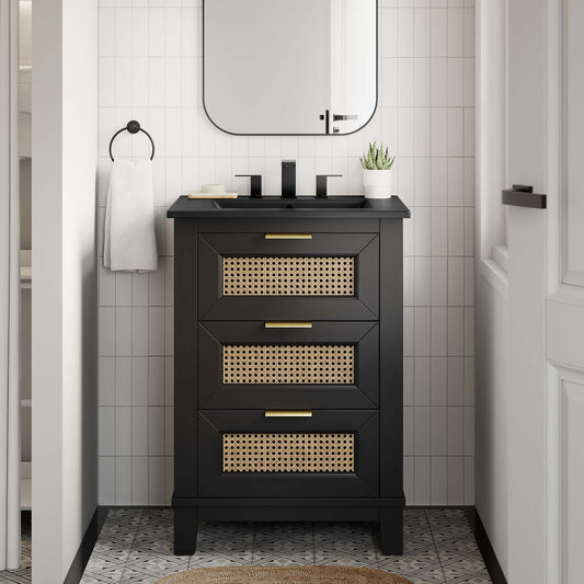 Dixie 24” Solid Wood Bathroom Vanity Cabinet By Modway - EEI-6724 | Bathroom Accessories | Modway