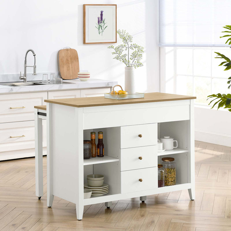 Farmstead Kitchen Island By Modway - EEI-6728 | Dining Sets | Modishstore - 1