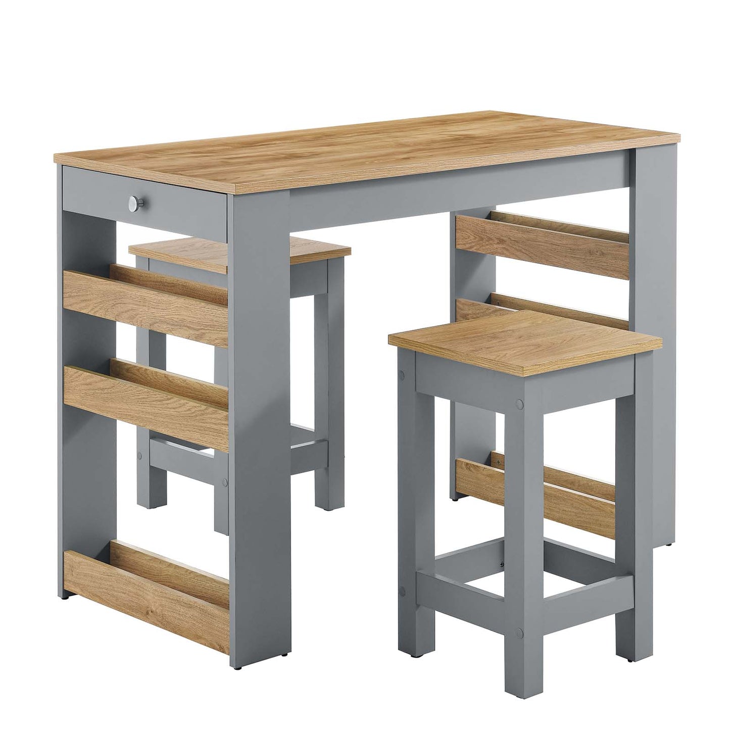 Galley 3-Piece Kitchen Island and Stool Set By Modway - EEI-6730 | Dining Sets | Modishstore - 2