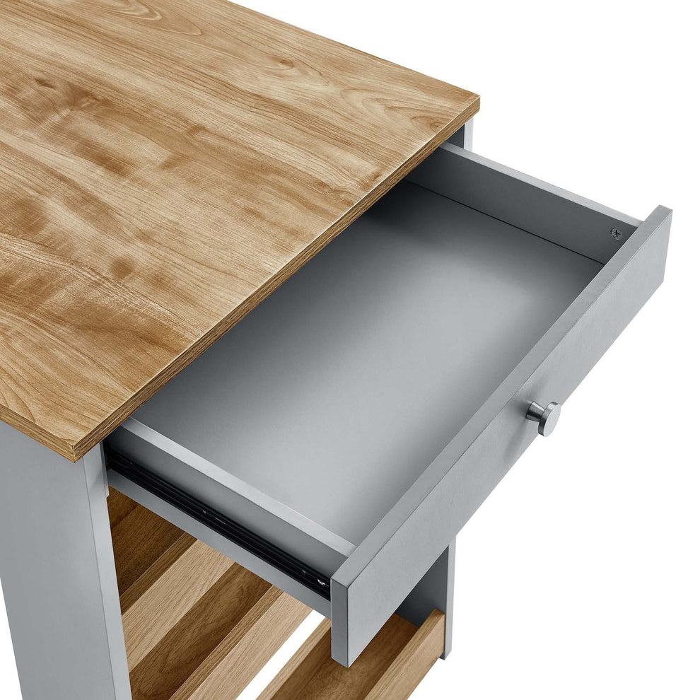 Galley 3-Piece Kitchen Island and Stool Set By Modway - EEI-6730 | Dining Sets | Modishstore - 10