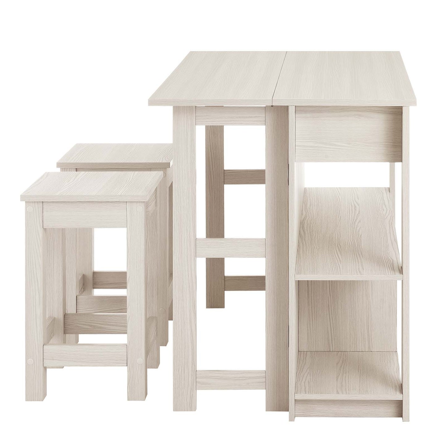 Meadowbrook 3-Piece Kitchen Island and Stool Set By Modway - EEI-6731 | Dining Sets | Modishstore - 6