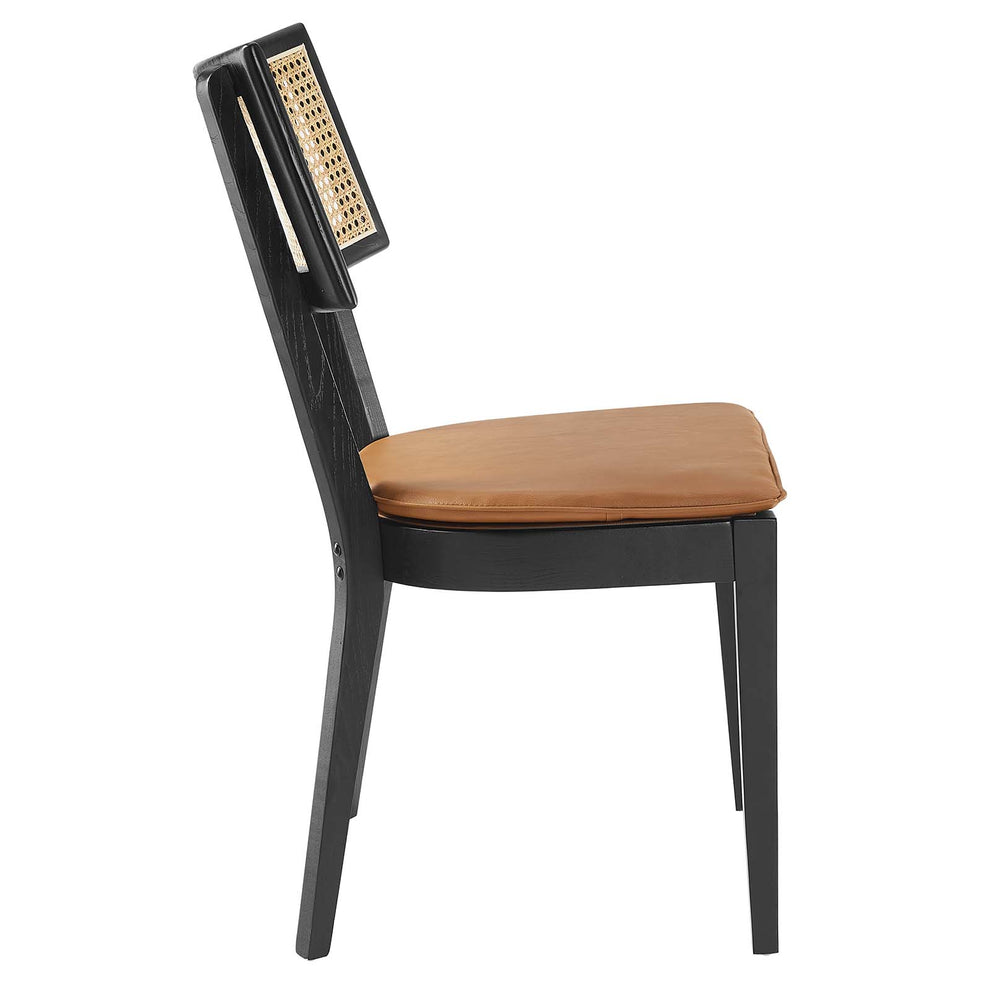 Caledonia Vegan Leather Upholstered Wood Dining Chairs - Set of 2 By Modway - EEI-6732 | Dining Chairs | Modishstore - 5