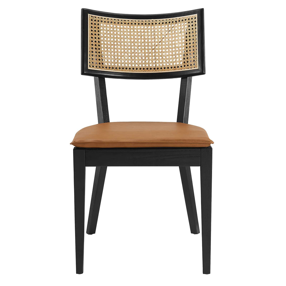 Caledonia Vegan Leather Upholstered Wood Dining Chairs - Set of 2 By Modway - EEI-6732 | Dining Chairs | Modishstore - 7