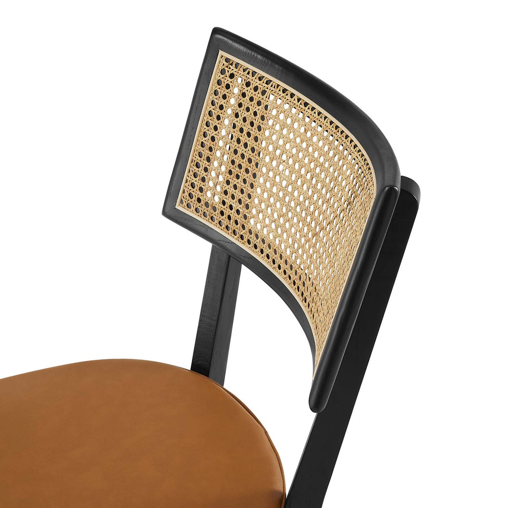 Caledonia Vegan Leather Upholstered Wood Dining Chairs - Set of 2 By Modway - EEI-6732 | Dining Chairs | Modishstore - 8