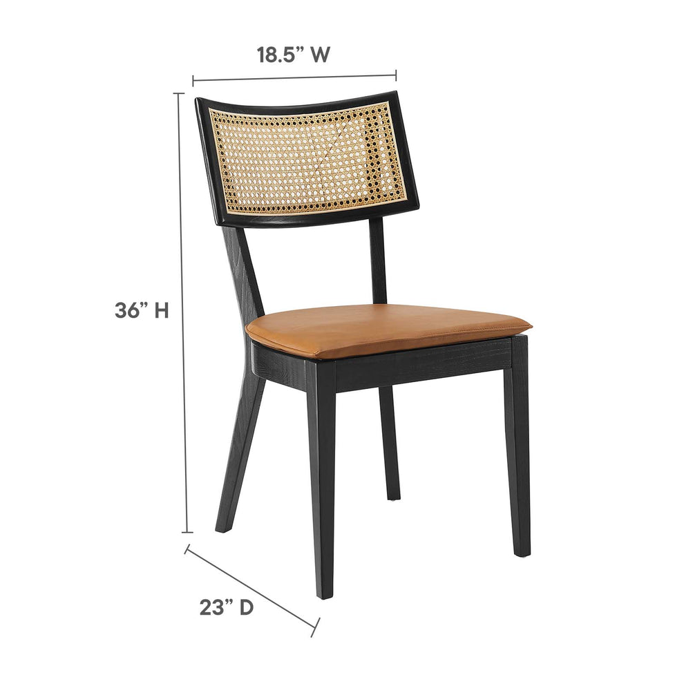 Caledonia Vegan Leather Upholstered Wood Dining Chairs - Set of 2 By Modway - EEI-6732 | Dining Chairs | Modishstore - 10