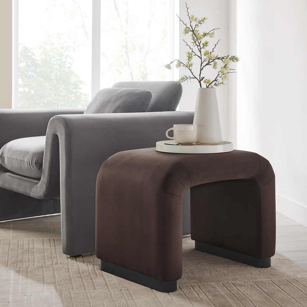 Koda Performance Velvet Waterfall Stool By Modway - EEI-6733 | Stools | Modishstore - 1