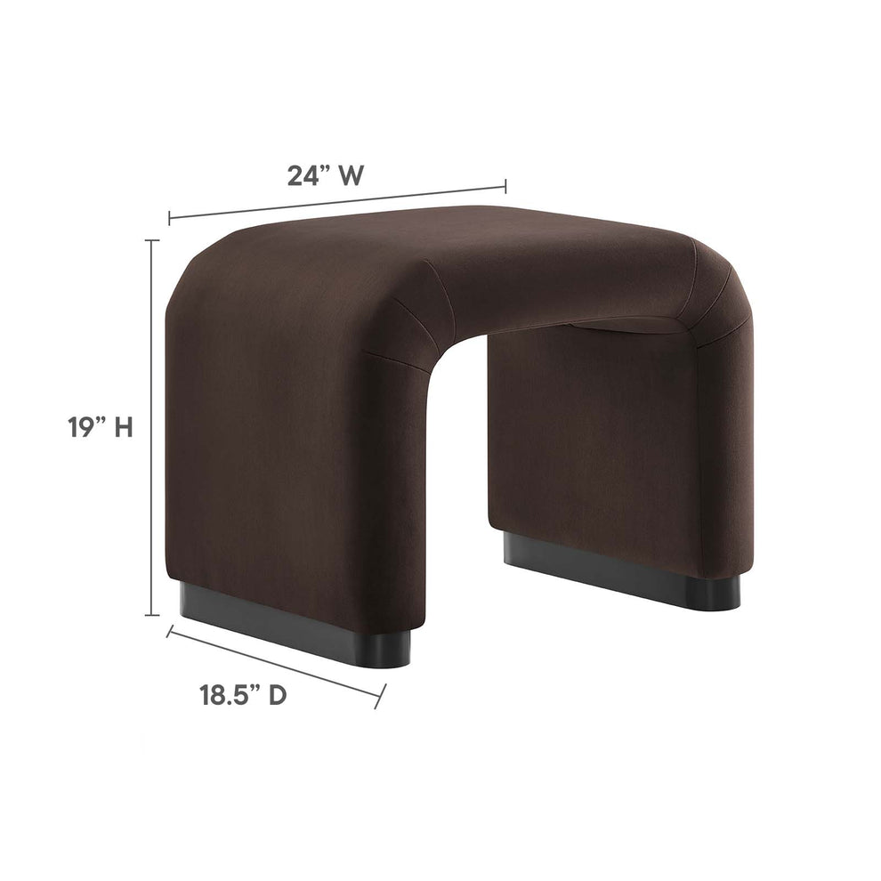 Koda Performance Velvet Waterfall Stool By Modway - EEI-6733 | Stools | Modishstore - 8