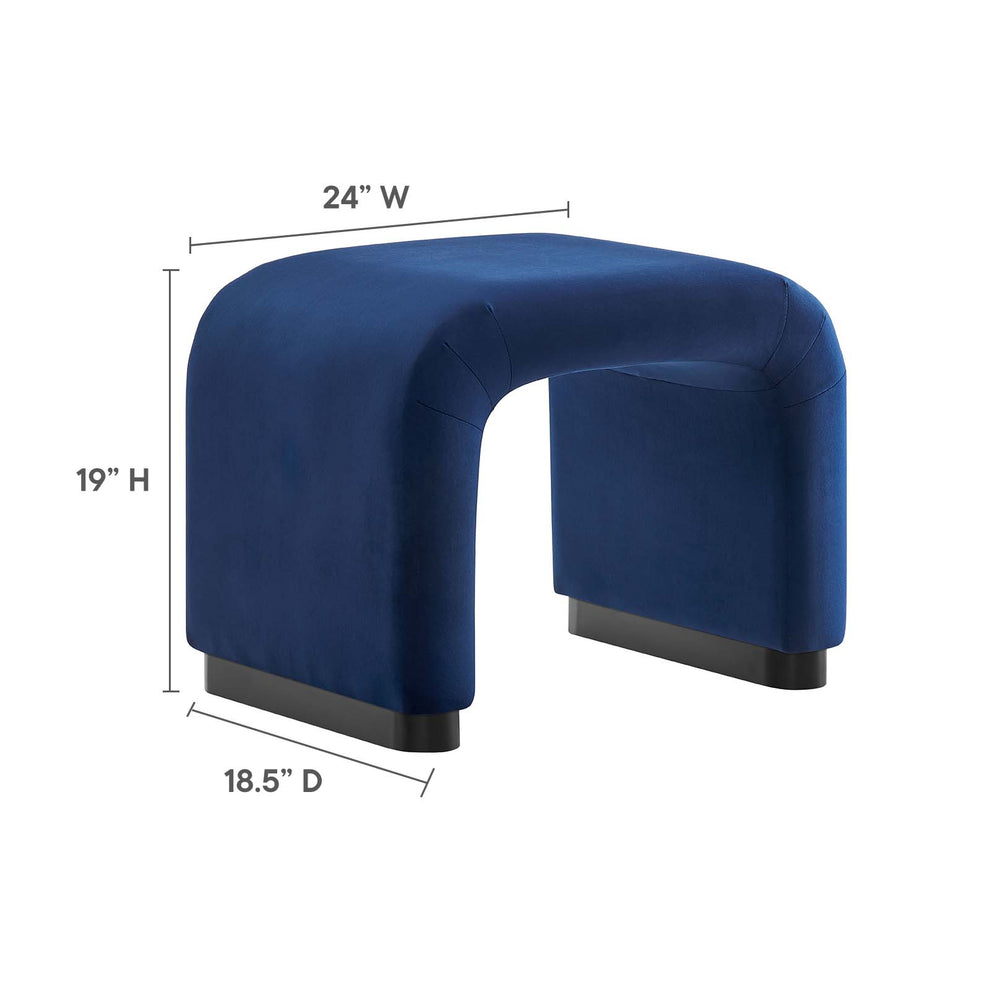Koda Performance Velvet Waterfall Stool By Modway - EEI-6733 | Stools | Modishstore - 17
