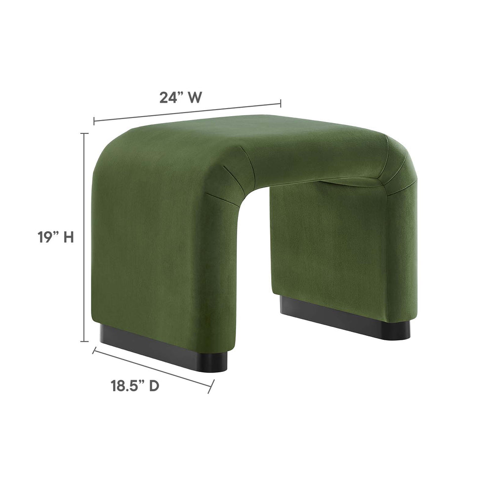 Koda Performance Velvet Waterfall Stool By Modway - EEI-6733 | Stools | Modishstore - 26
