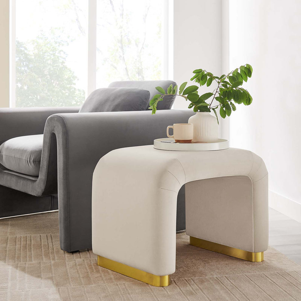 Koda Performance Velvet Waterfall Stool By Modway - EEI-6733 | Stools | Modishstore - 29