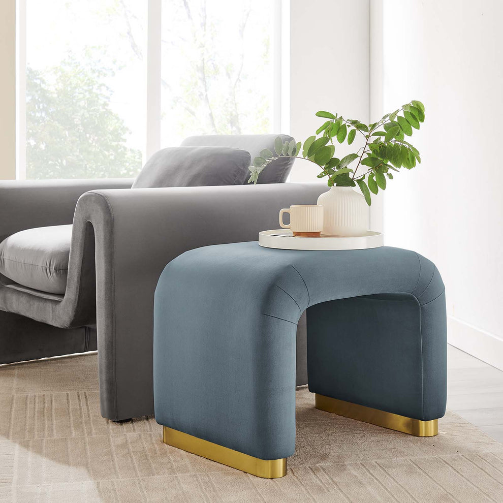 Koda Performance Velvet Waterfall Stool By Modway - EEI-6733 | Stools | Modishstore - 38