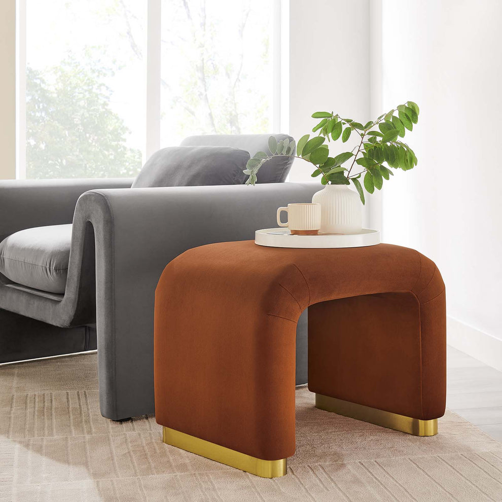 Koda Performance Velvet Waterfall Stool By Modway - EEI-6733 | Stools | Modishstore - 47