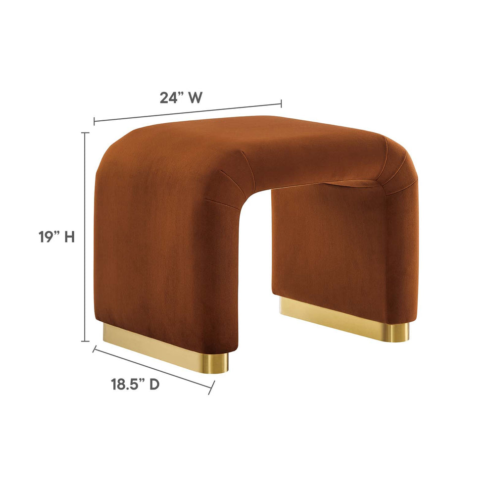Koda Performance Velvet Waterfall Stool By Modway - EEI-6733 | Stools | Modishstore - 53
