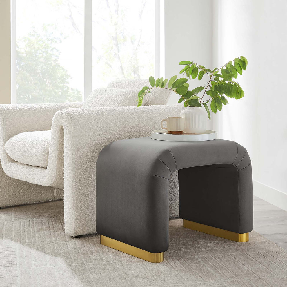 Koda Performance Velvet Waterfall Stool By Modway - EEI-6733 | Stools | Modishstore - 56
