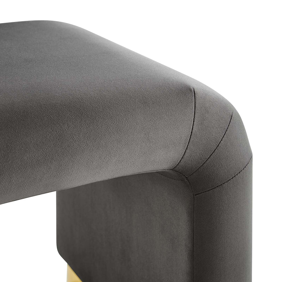 Koda Performance Velvet Waterfall Stool By Modway - EEI-6733 | Stools | Modishstore - 60