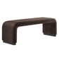 Koda Performance Velvet Waterfall Long Bench By Modway - EEI-6734 | Benches | Modishstore - 1