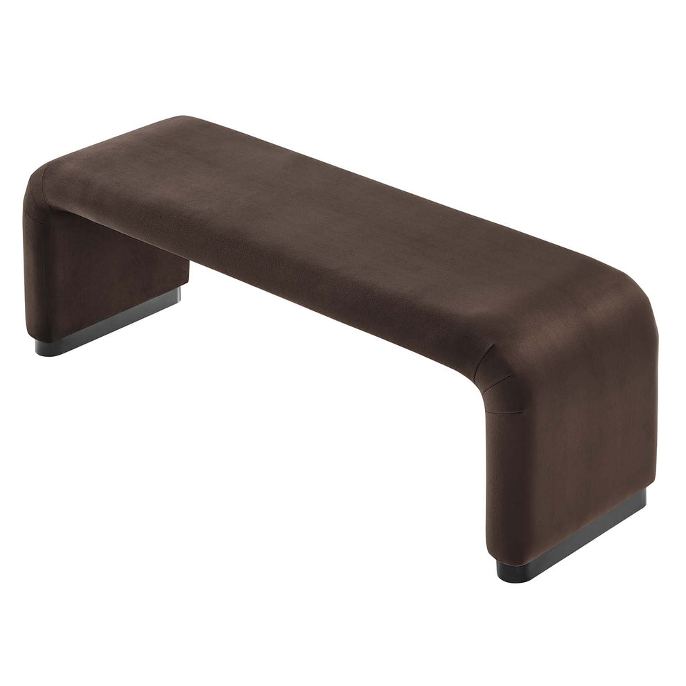 Koda Performance Velvet Waterfall Long Bench By Modway - EEI-6734 | Benches | Modishstore - 4