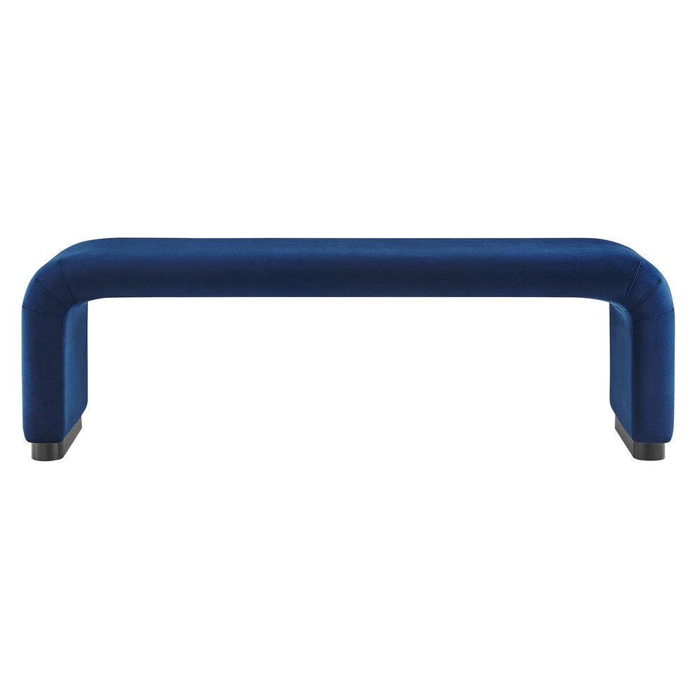 Koda Performance Velvet Waterfall Long Bench By Modway - EEI-6734 | Benches | Modishstore - 11