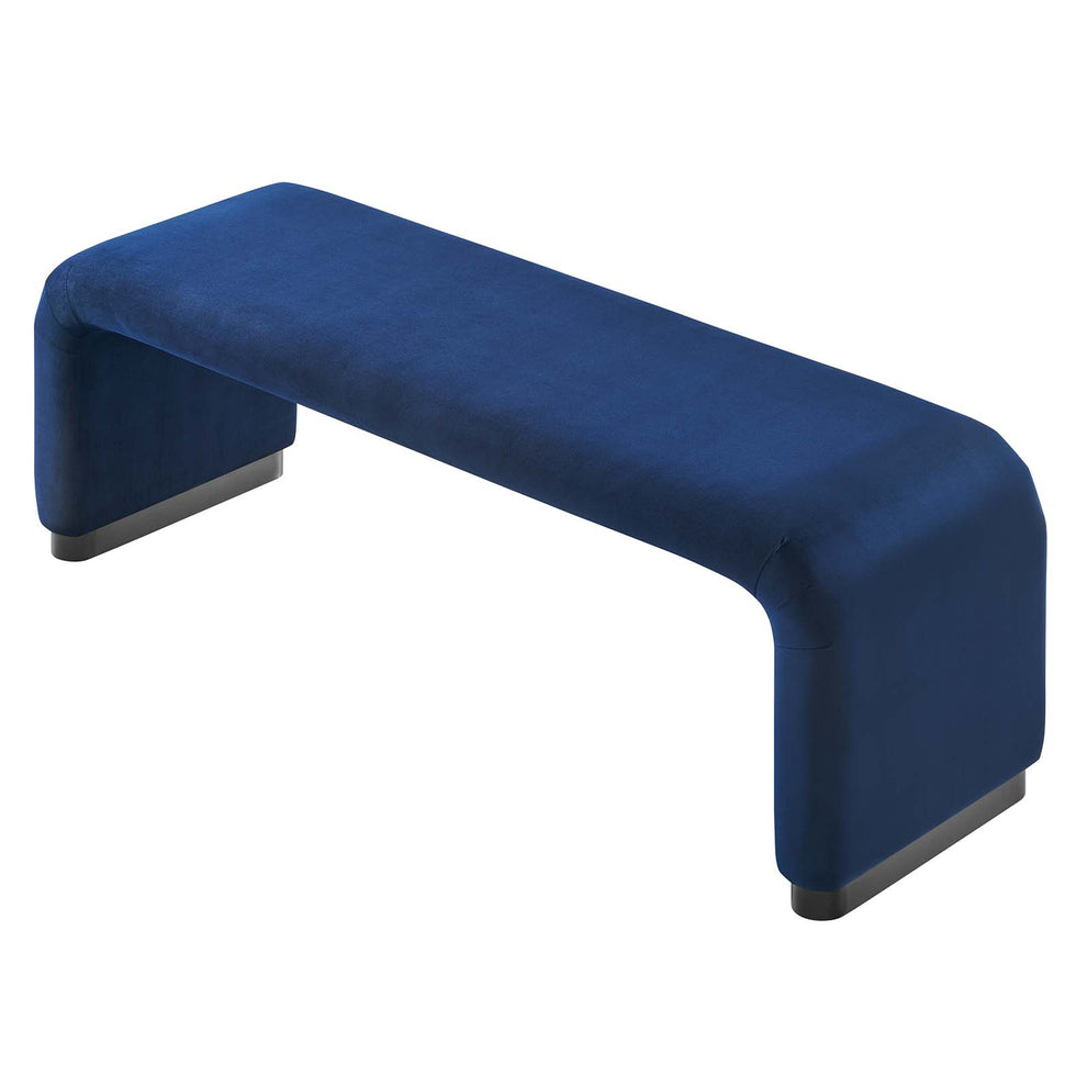 Koda Performance Velvet Waterfall Long Bench By Modway - EEI-6734 | Benches | Modishstore - 12