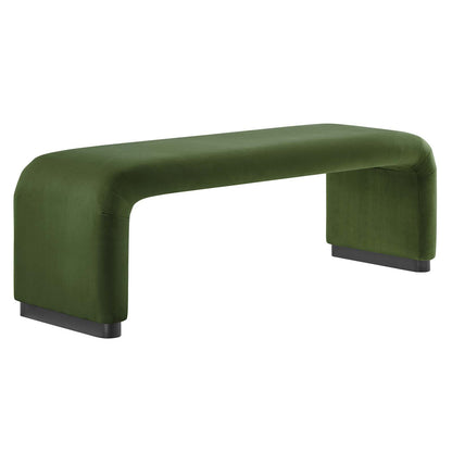 Koda Performance Velvet Waterfall Long Bench By Modway - EEI-6734 | Benches | Modishstore - 17