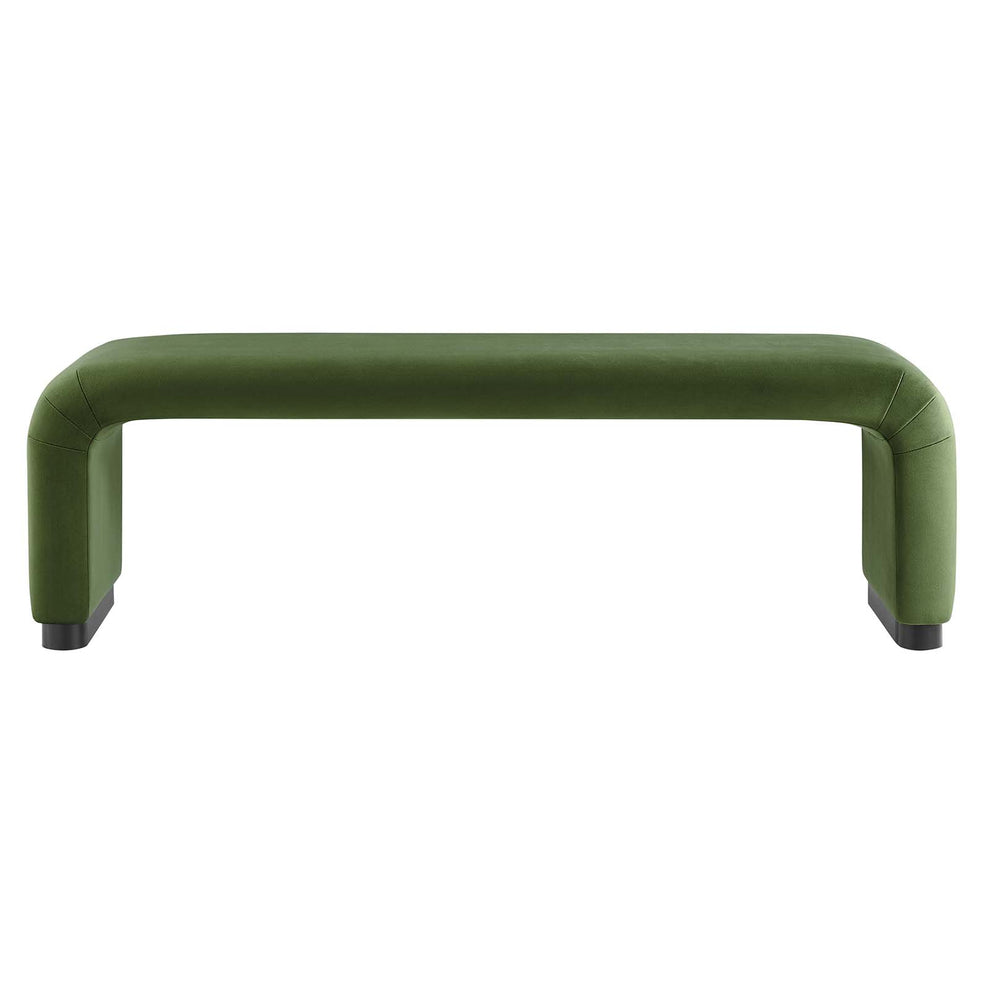 Koda Performance Velvet Waterfall Long Bench By Modway - EEI-6734 | Benches | Modishstore - 19
