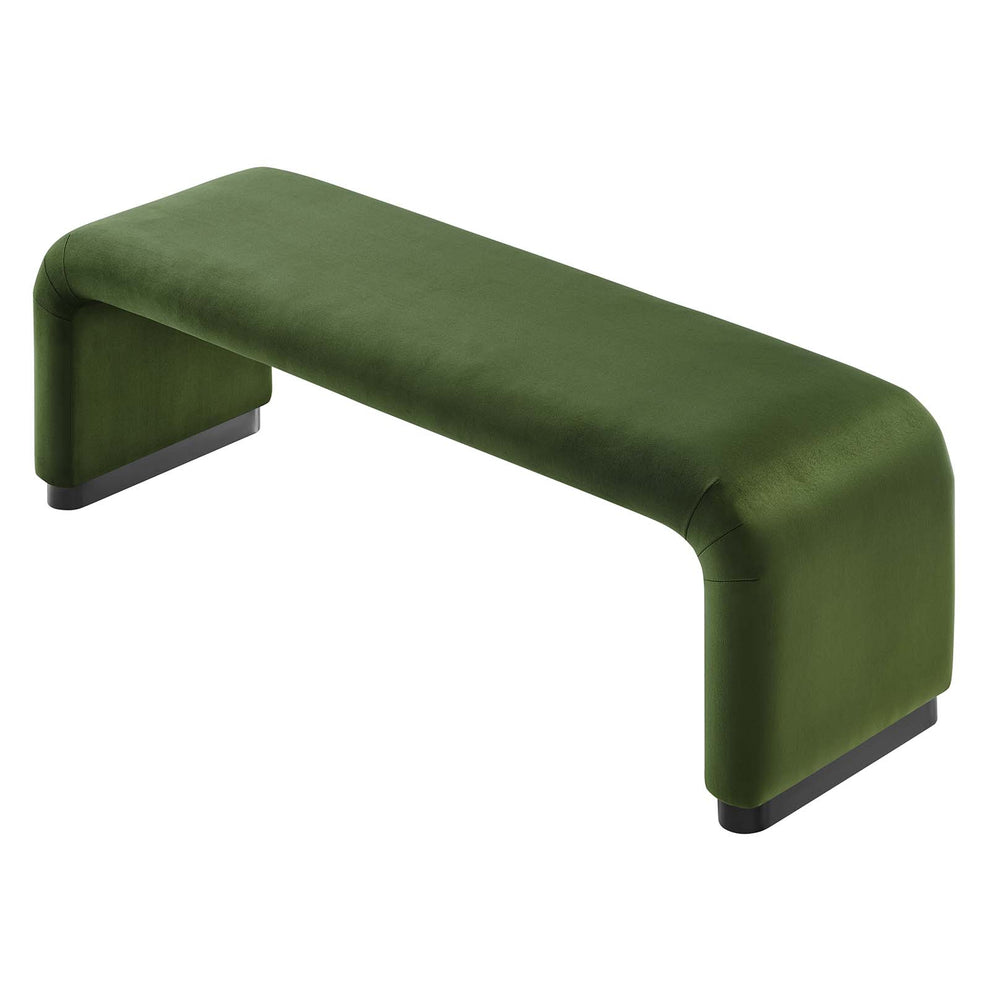 Koda Performance Velvet Waterfall Long Bench By Modway - EEI-6734 | Benches | Modishstore - 20