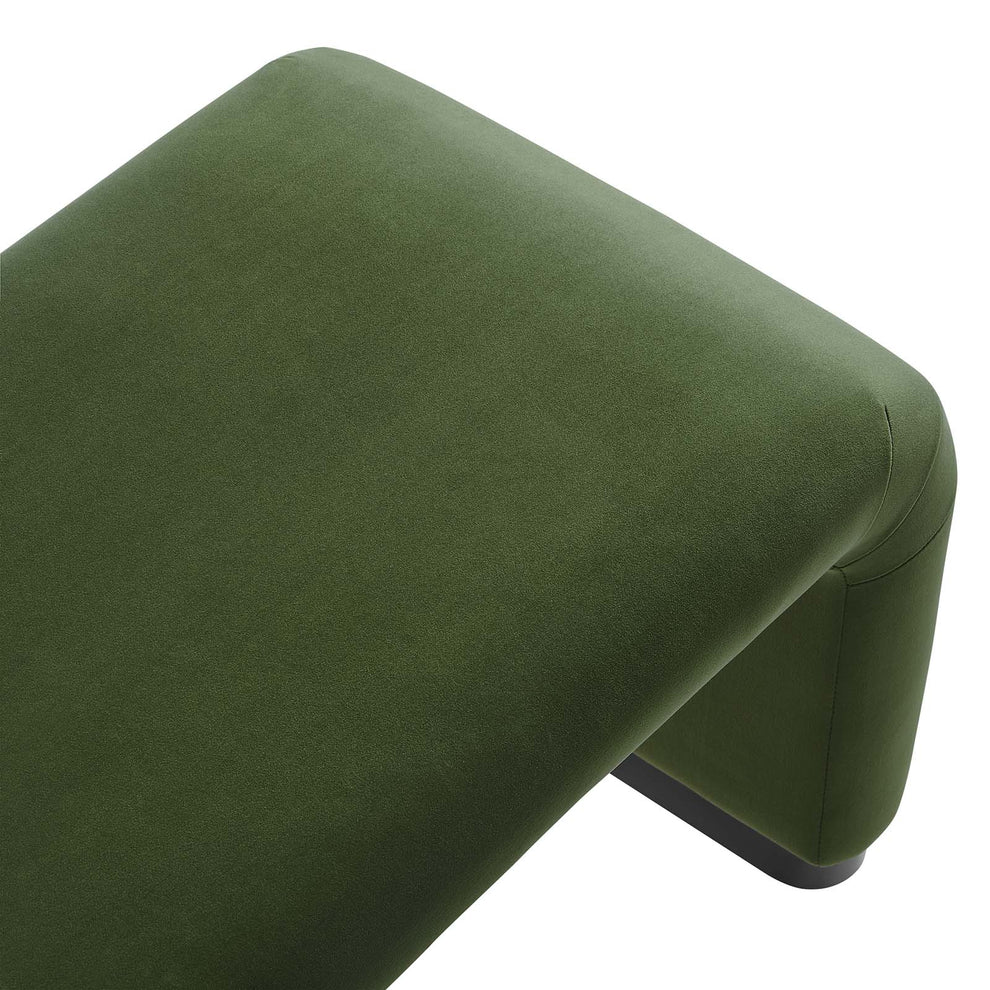 Koda Performance Velvet Waterfall Long Bench By Modway - EEI-6734 | Benches | Modishstore - 21