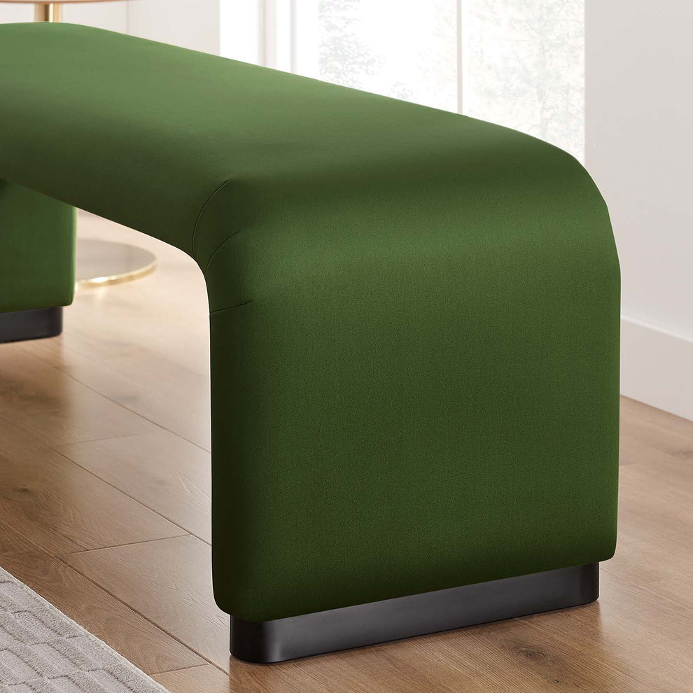 Koda Performance Velvet Waterfall Long Bench By Modway - EEI-6734 | Benches | Modishstore - 24