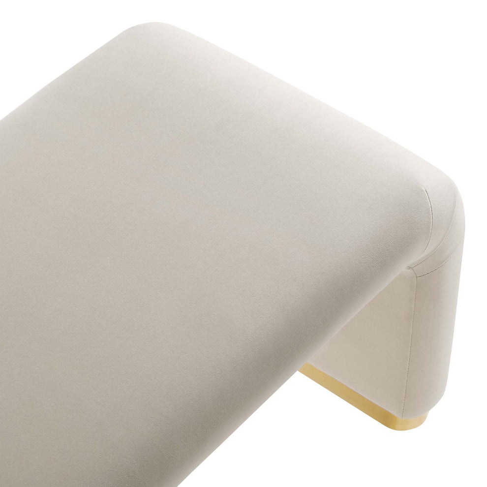 Koda Performance Velvet Waterfall Long Bench By Modway - EEI-6734 | Benches | Modishstore - 29