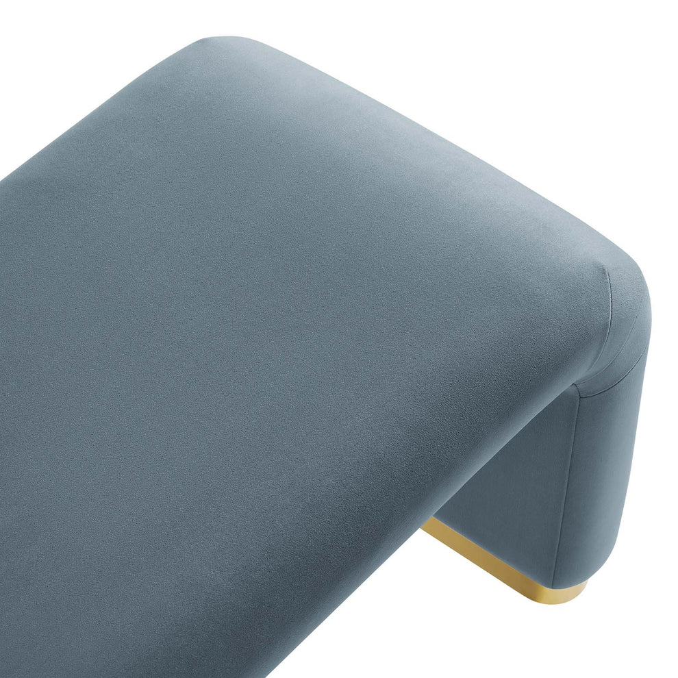 Koda Performance Velvet Waterfall Long Bench By Modway - EEI-6734 | Benches | Modishstore - 37