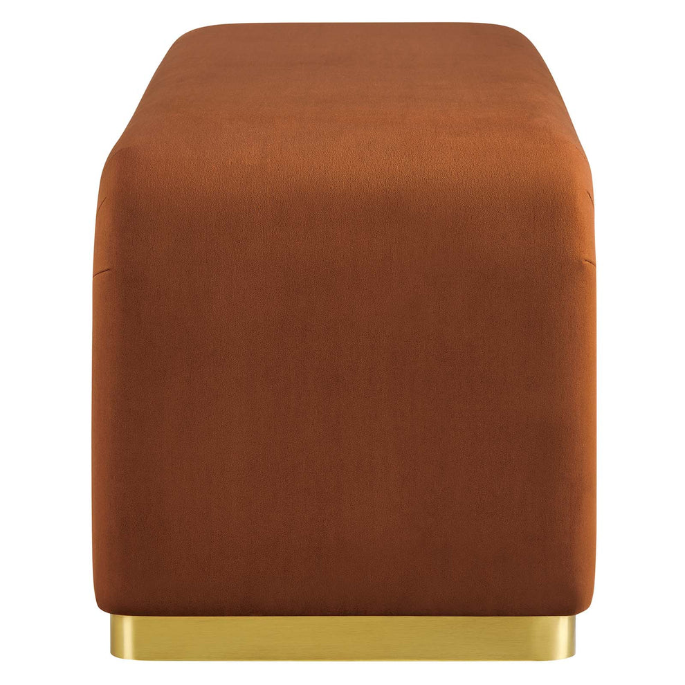 Koda Performance Velvet Waterfall Long Bench By Modway - EEI-6734 | Benches | Modishstore - 42