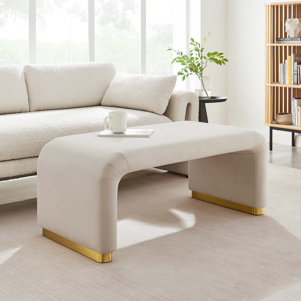 Koda Performance Velvet Waterfall Ottoman By Modway - EEI-6735 | Ottomans | Modishstore - 29