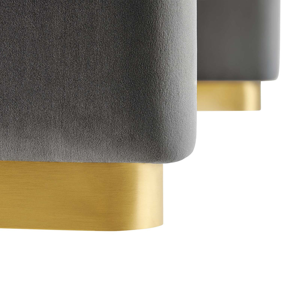 Koda Performance Velvet Waterfall Ottoman By Modway - EEI-6735 | Ottomans | Modishstore - 60