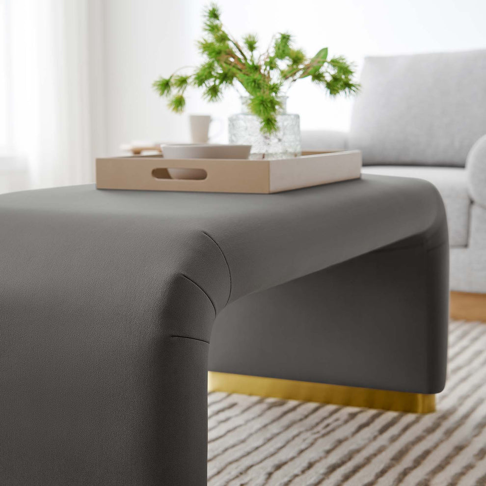 Koda Performance Velvet Waterfall Ottoman By Modway - EEI-6735 | Ottomans | Modishstore - 63
