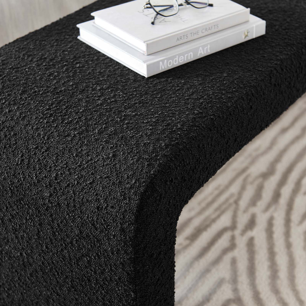 Simba Boucle Fabric Waterfall Long Bench By Modway - EEI-6736 | Benches | Modishstore - 8