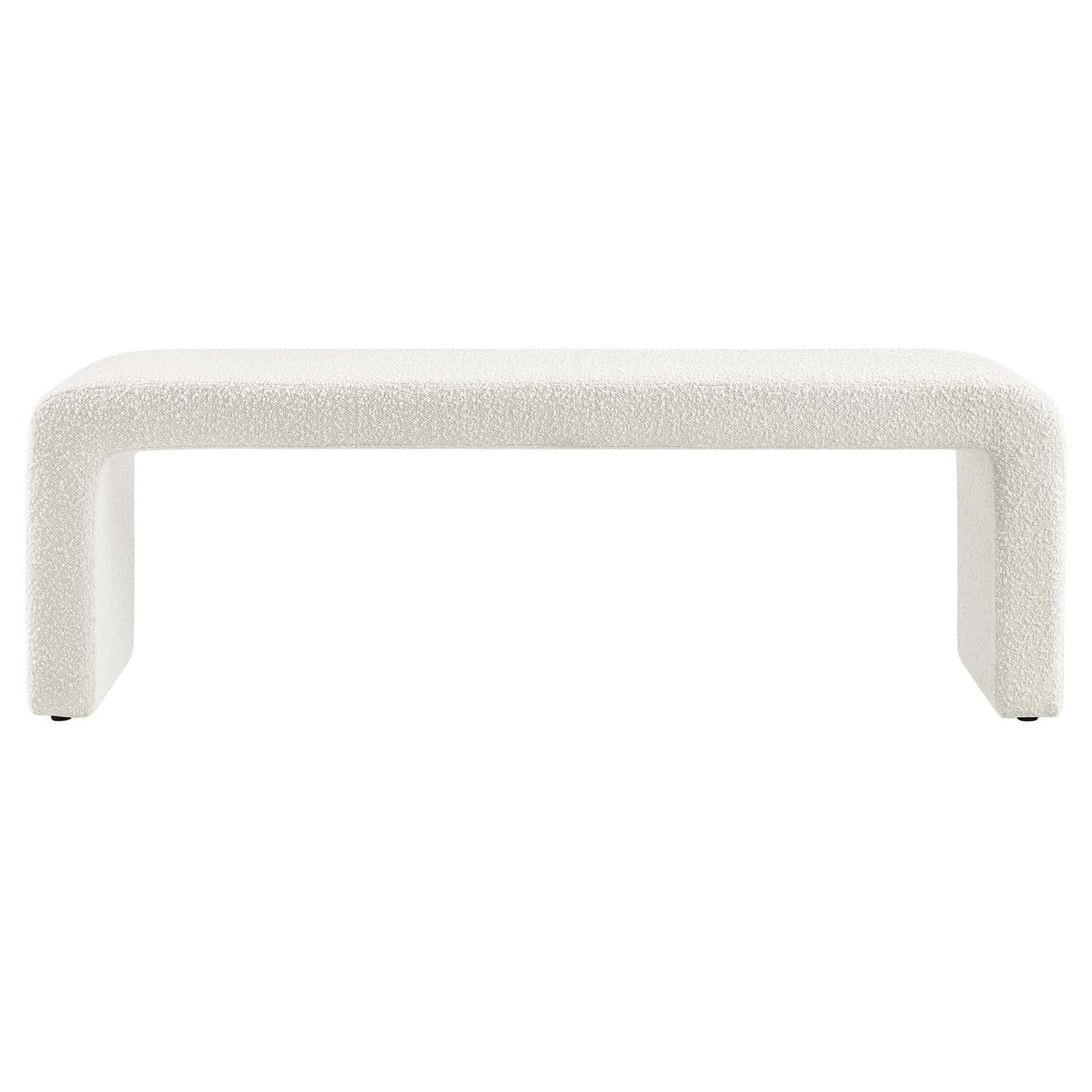 Simba Boucle Fabric Waterfall Long Bench By Modway - EEI-6736 | Benches | Modishstore - 11