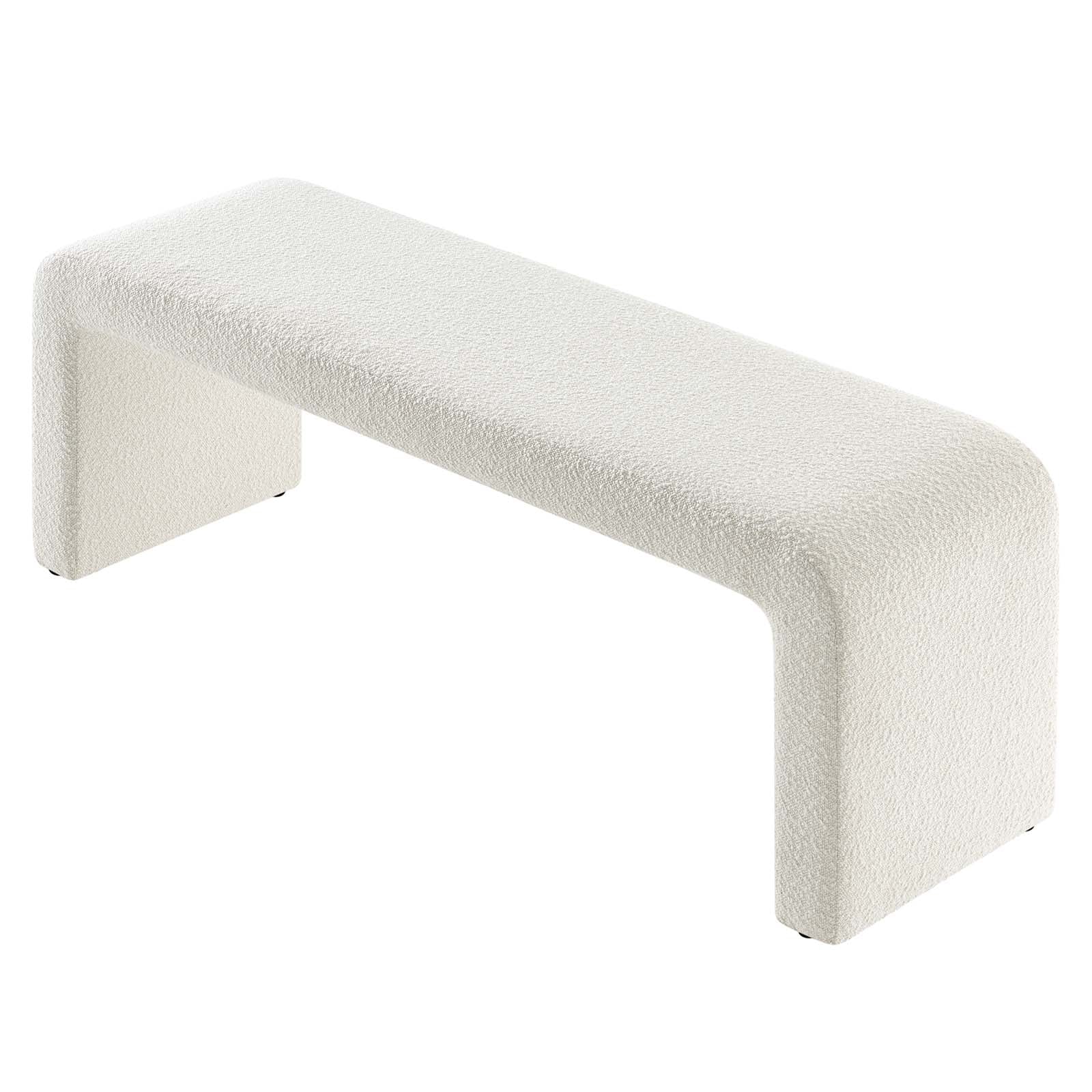 Simba Boucle Fabric Waterfall Long Bench By Modway - EEI-6736 | Benches | Modishstore - 12