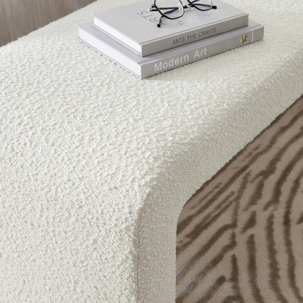 Simba Boucle Fabric Waterfall Long Bench By Modway - EEI-6736 | Benches | Modishstore - 16