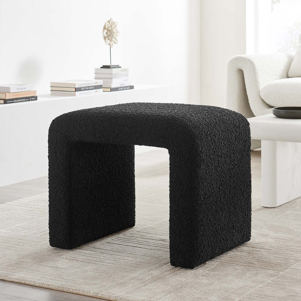 Simba Boucle Fabric Waterfall Stool By Modway - EEI-6737 | Stools | Modishstore - 1