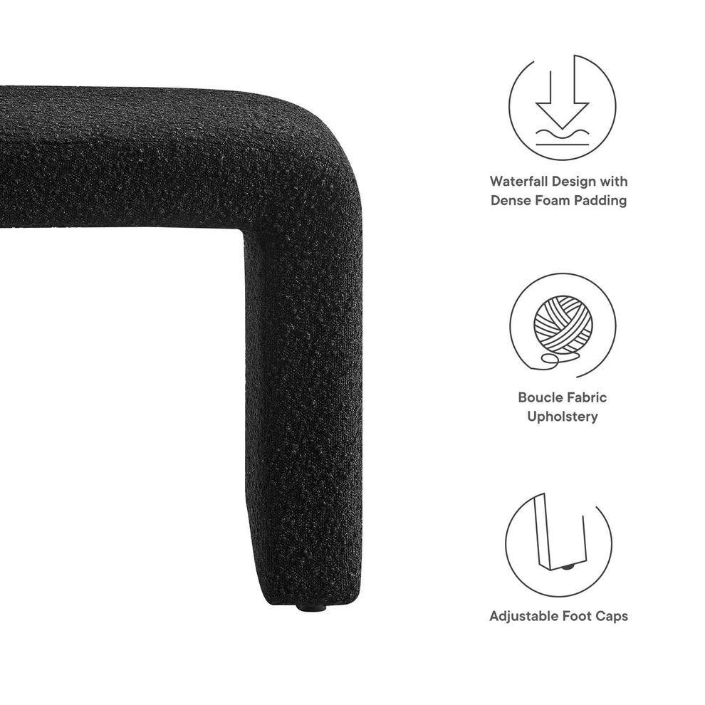 Simba Boucle Fabric Waterfall Stool By Modway - EEI-6737 | Stools | Modishstore - 7