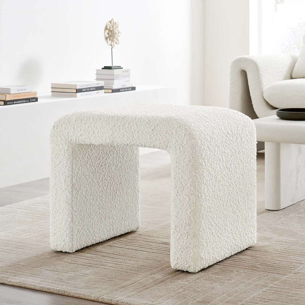 Simba Boucle Fabric Waterfall Stool By Modway - EEI-6737 | Stools | Modishstore - 11