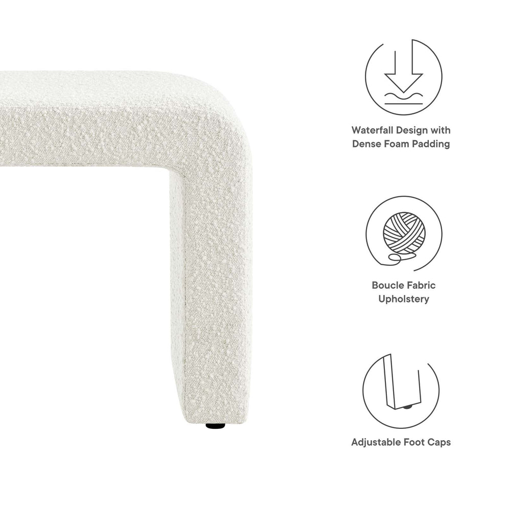 Simba Boucle Fabric Waterfall Stool By Modway - EEI-6737 | Stools | Modishstore - 16