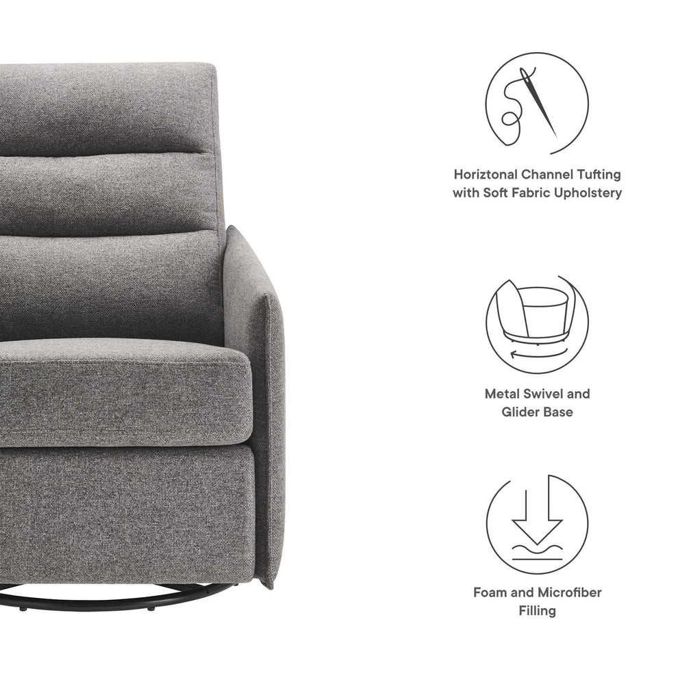 Etta Upholstered Fabric Lounge Chair By Modway - EEI-6738 | Lounge Chairs | Modishstore - 7