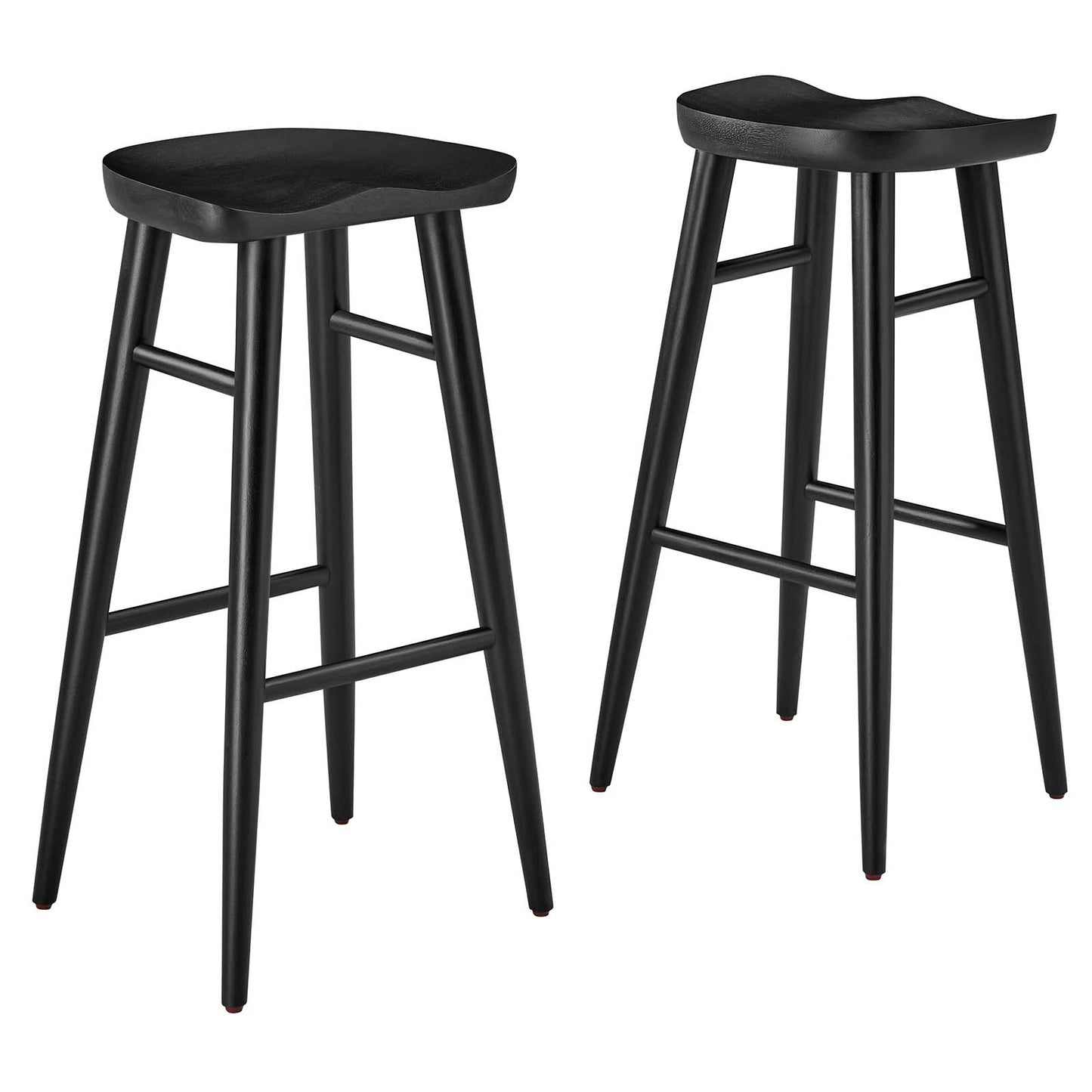 Saville Backless Wood Bar Stools - Set of 2 By Modway - EEI-6740 | Bar Stools | Modishstore - 2