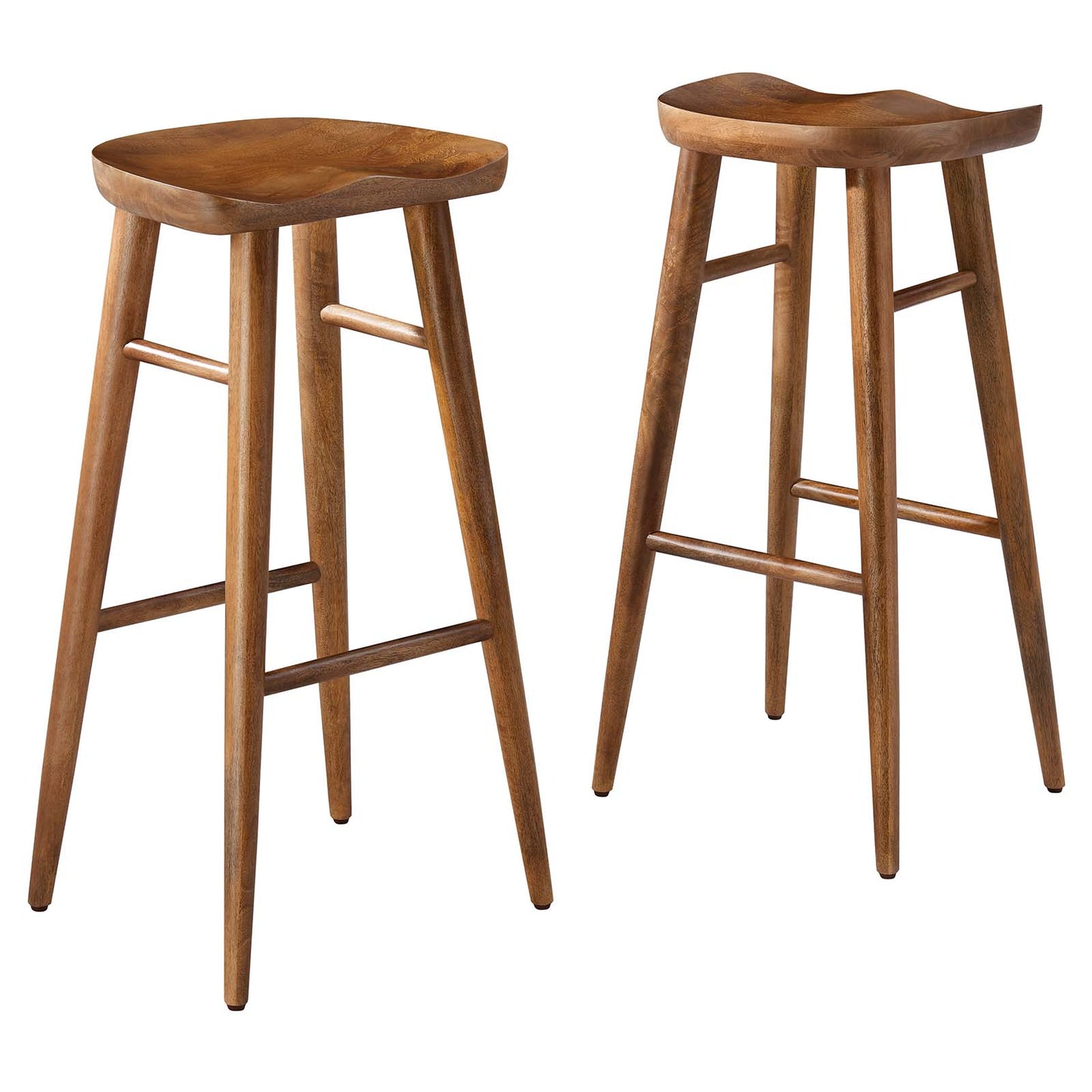 Saville Backless Wood Bar Stools - Set of 2 By Modway - EEI-6740 | Bar Stools | Modishstore - 19