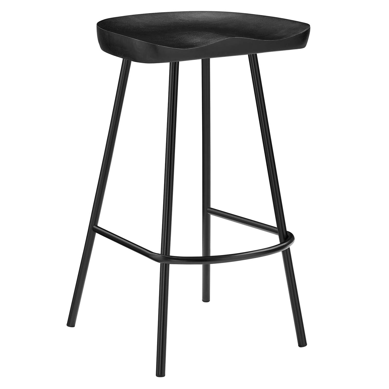 Concord Backless Wood Counter Stools - Set of 2 By Modway - EEI-6741 | Bar Stools | Modishstore - 3